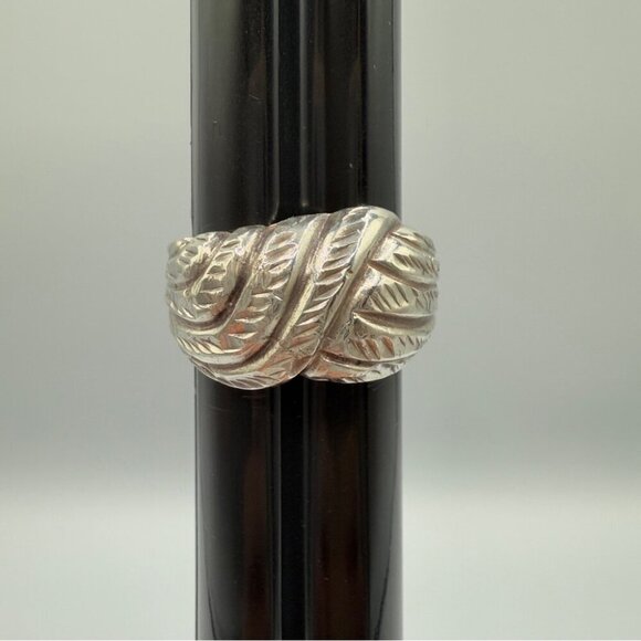 Silver Textured Ring Size 7.5 - Picture 8 of 13
